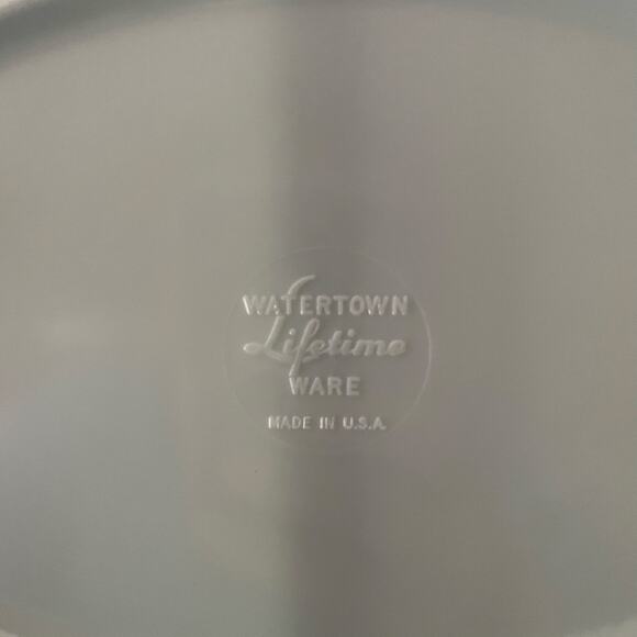 Vintage MCM Watertown Lifetime Ware Melamine Divided Mint Green Serving Bowl - Picture 2 of 10